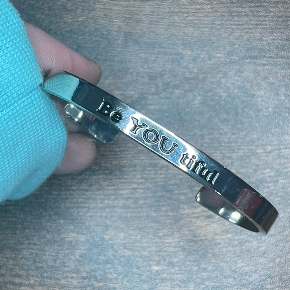 Beautiful Hand stamped cuff bracelet